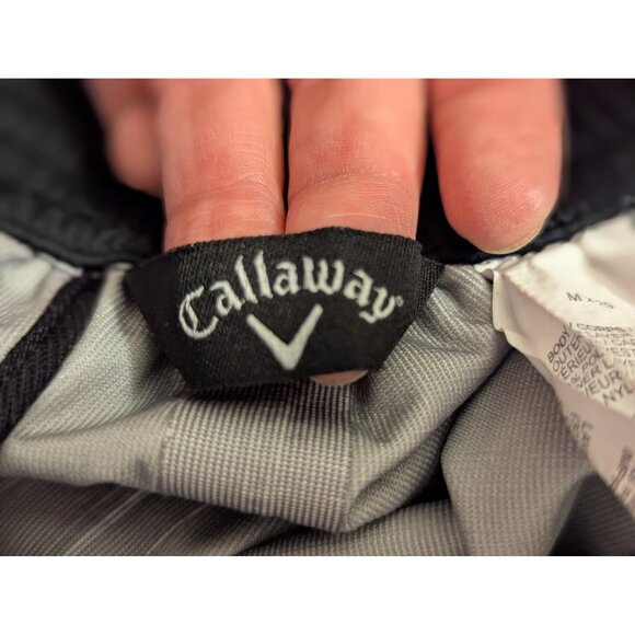 Callaway Mens Black Waterproof Golf Rain Pants Adjustable Hem - Picture 10 of 11